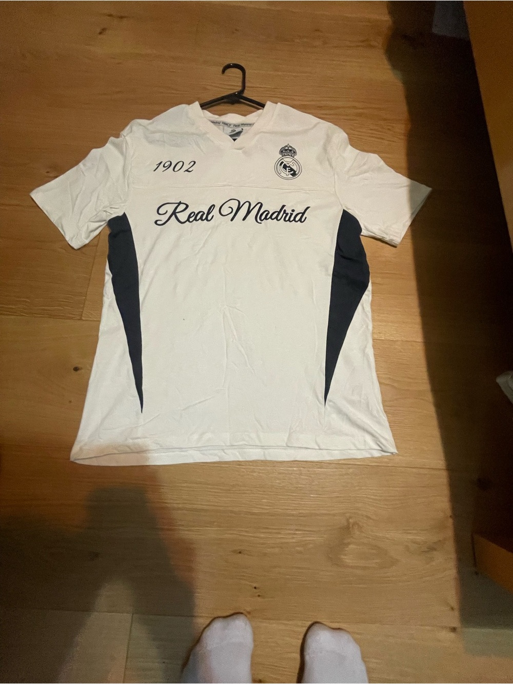 Men's Real Madrid White Graphic Short Sleeve Shirt